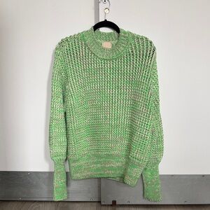 HM Chunky Green Marled Knit Sweater